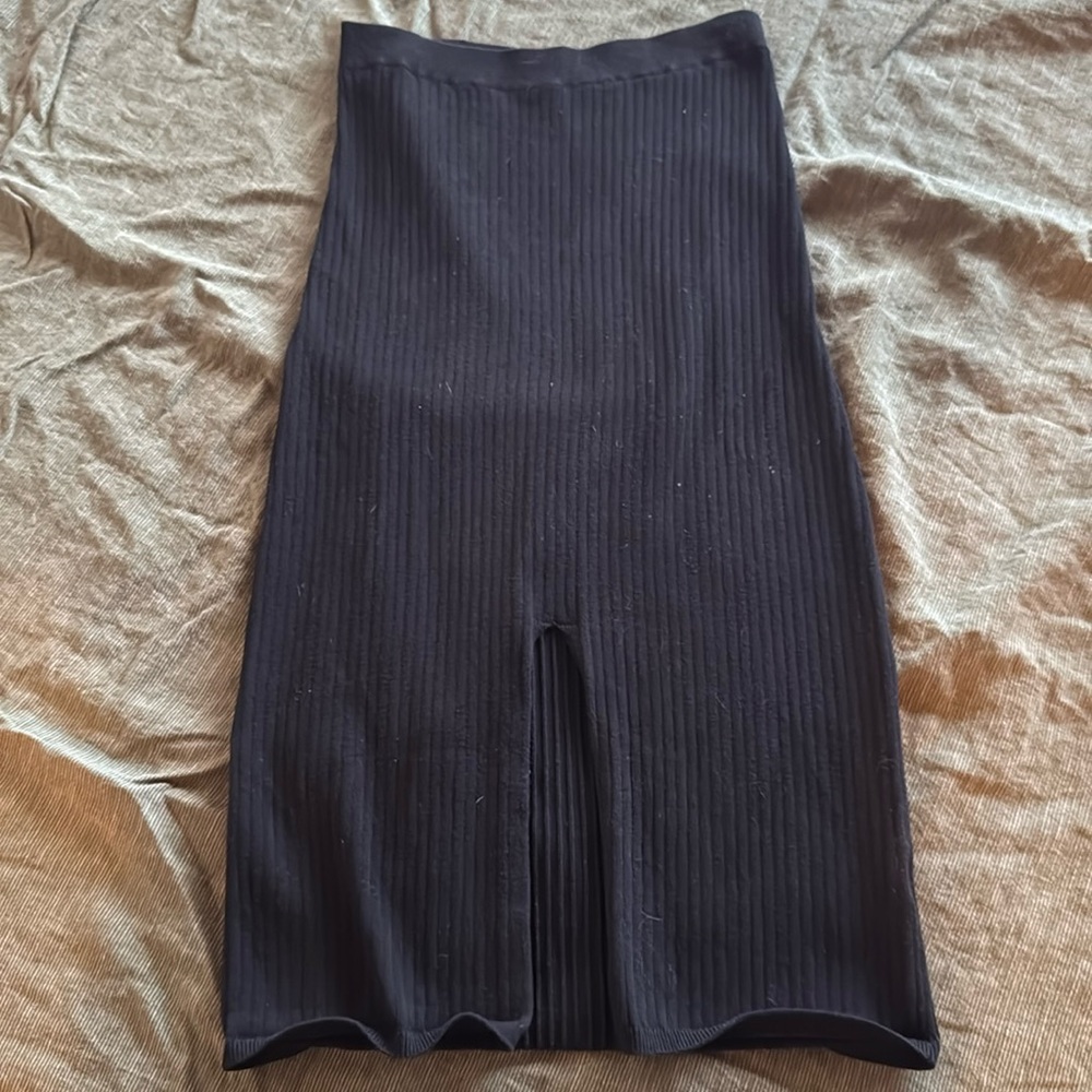 Free People Black Pencil Skirt medium